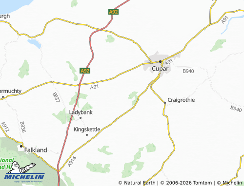 Carte MICHELIN Springfield - ViaMichelin