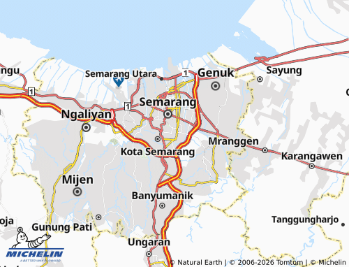 MICHELIN-Landkarte Candi - ViaMichelin