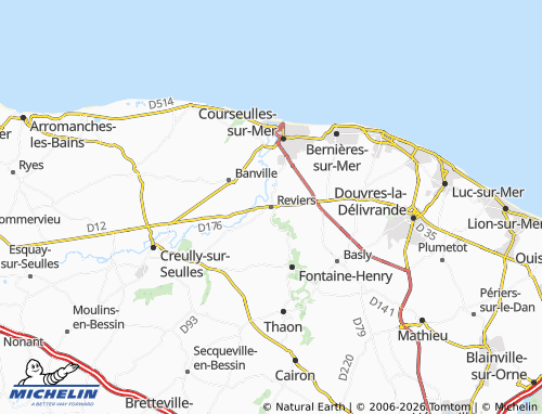 MICHELIN Reviers map - ViaMichelin