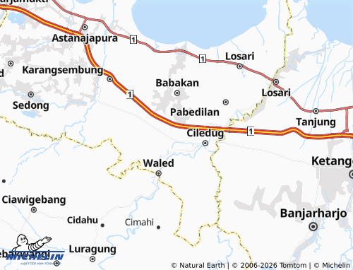 MICHELIN Pabuaran map - ViaMichelin