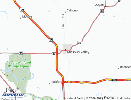 MICHELIN-Landkarte Missouri Valley - ViaMichelin