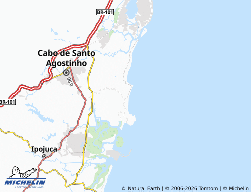 MICHELIN Enseada dos Corais map - ViaMichelin