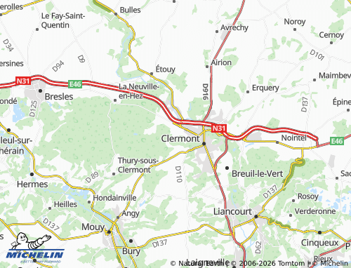 MICHELIN Agnetz map - ViaMichelin