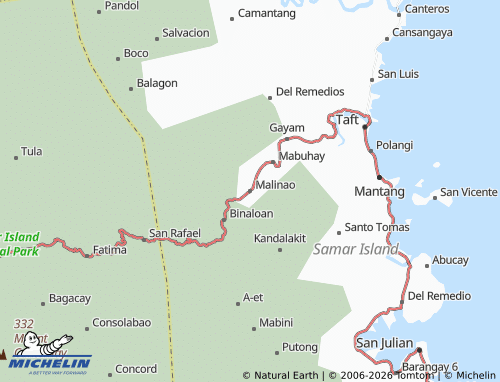 MICHELIN Malinao map - ViaMichelin