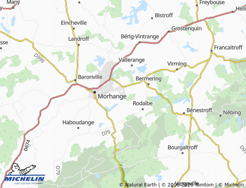 Kaart MICHELIN Racrange - ViaMichelin
