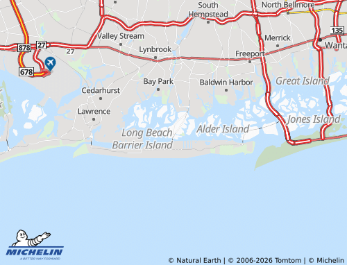 Mapa MICHELIN Island Park - ViaMichelin
