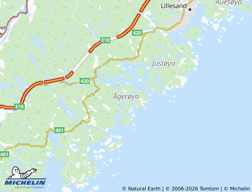 MICHELIN Kjøbmannsvig map - ViaMichelin