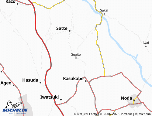 Mapa MICHELIN Sugito - ViaMichelin