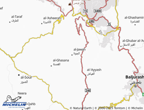 Carte MICHELIN al-Jawah - ViaMichelin