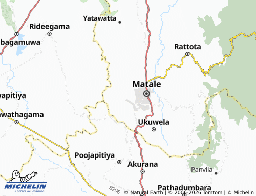 Kaart MICHELIN Watagoda - ViaMichelin
