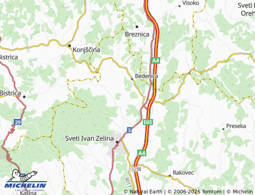 MICHELIN-Landkarte Zadrkovec - ViaMichelin