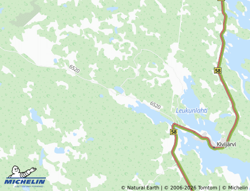 MICHELIN Lahdenperä map - ViaMichelin