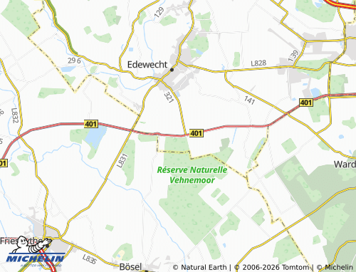 MICHELIN Husbäke map - ViaMichelin