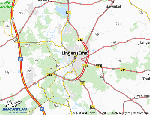 MICHELIN Lingen (Ems) map - ViaMichelin