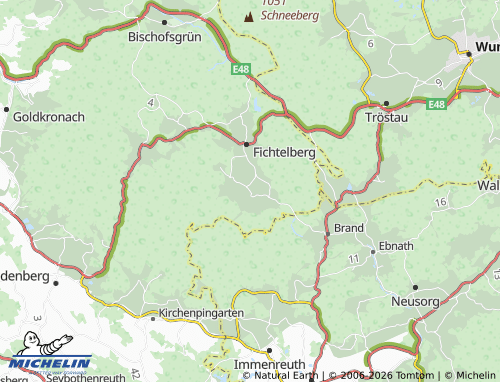 MICHELIN Mehlmeisel map - ViaMichelin