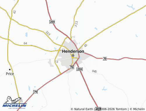 Mapa MICHELIN Henderson - ViaMichelin