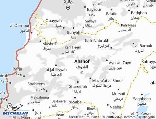 Mapa MICHELIN Ba'aqleen - ViaMichelin