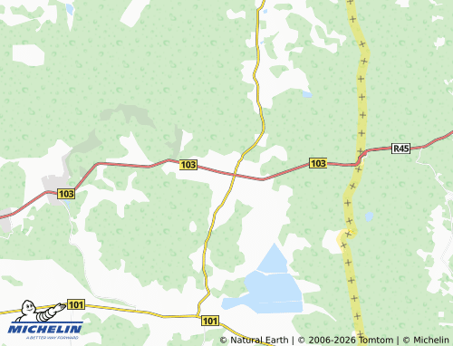 MICHELIN Lavoriškės map - ViaMichelin
