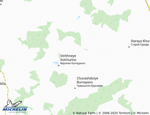 MICHELIN Nizhneye Kolchurino map - ViaMichelin