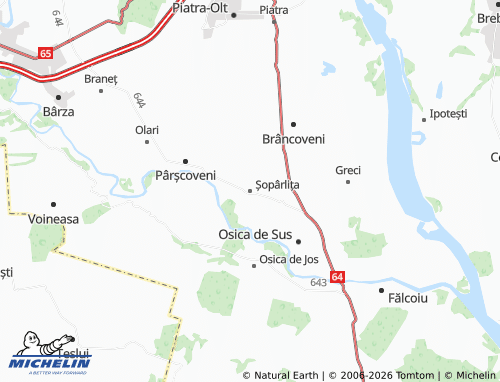 Mappa MICHELIN Șopârlița - ViaMichelin