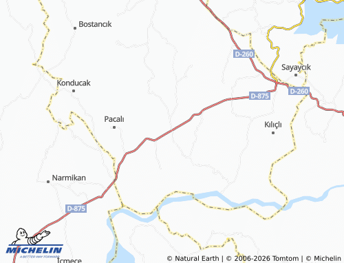 MICHELIN Deregezen map - ViaMichelin