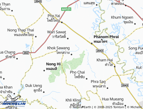 MICHELIN Khok Sawang map - ViaMichelin