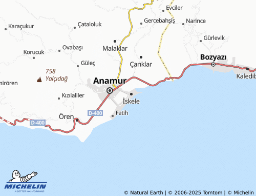 Mappa MICHELIN Yalıevleri - ViaMichelin