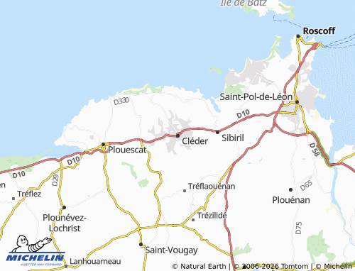 Mappa MICHELIN Cléder - ViaMichelin