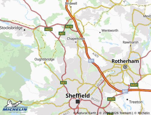 Mappa MICHELIN Ecclesfield - ViaMichelin