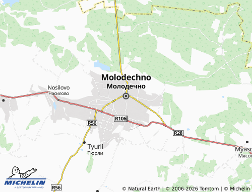 Carte MICHELIN Molodechno - ViaMichelin