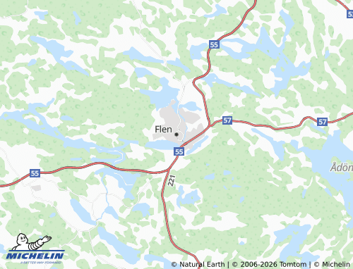 Carte MICHELIN Flen - ViaMichelin