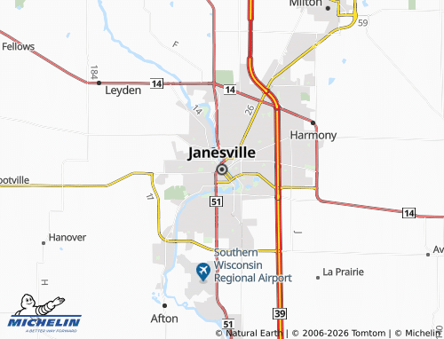 MICHELIN Janesville map - ViaMichelin