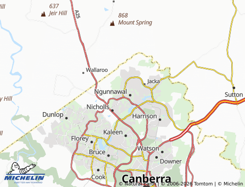 MICHELIN Casey map - ViaMichelin