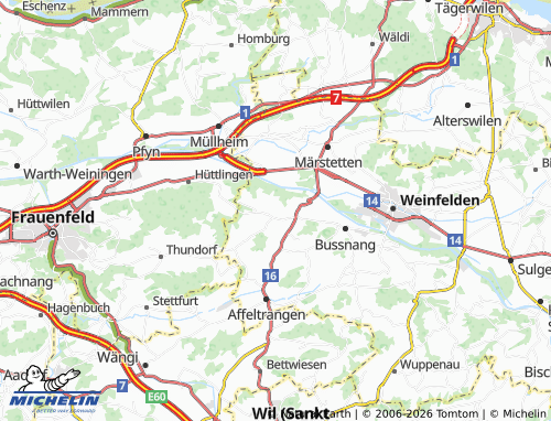 MICHELIN-Landkarte Leutmerken - ViaMichelin