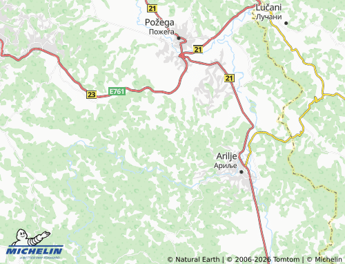 Mapa MICHELIN Rečice - ViaMichelin