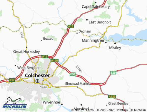 MICHELIN Ardleigh map - ViaMichelin