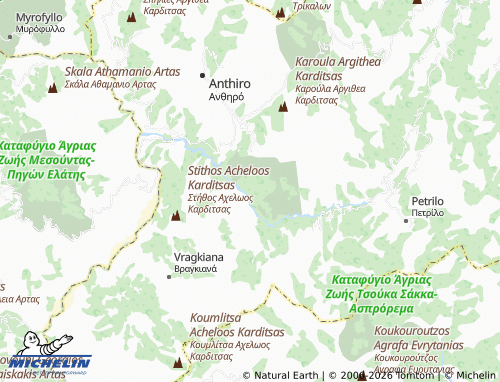 MICHELIN Krania map - ViaMichelin