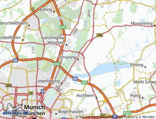 MICHELIN Ismaning map - ViaMichelin