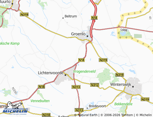 Mappa MICHELIN Lievelde - ViaMichelin
