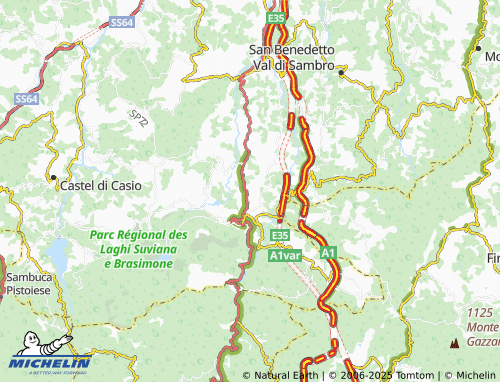 MICHELIN Lagora map - ViaMichelin