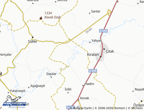 Mappa MICHELIN Kavaklar - ViaMichelin