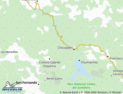 MICHELIN Monte Grande map - ViaMichelin