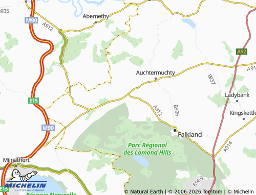 Carte MICHELIN Strathmiglo - ViaMichelin