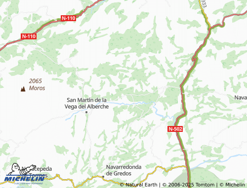 MICHELIN Garganta del Villar map - ViaMichelin