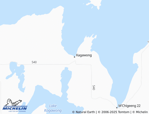 MICHELIN Kagawong map - ViaMichelin