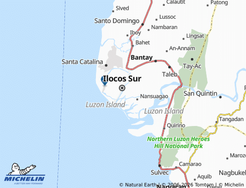 MICHELIN Caoayan map - ViaMichelin