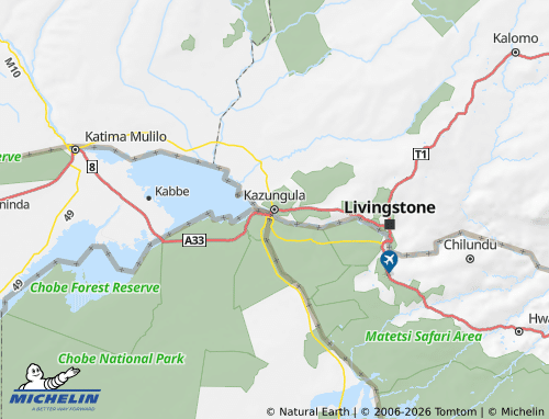 Mapa MICHELIN Kazungula - ViaMichelin