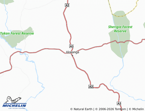 Mappa MICHELIN Akwanga - ViaMichelin