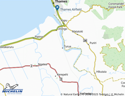 MICHELIN Turua map - ViaMichelin