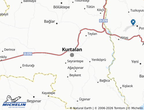 MICHELIN-Landkarte Kurtalan - ViaMichelin